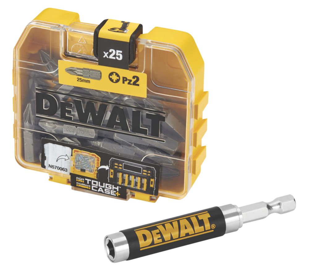 DeWalt 9-Piece Hex Drive Bit Set - S2 Steel - Hex Shank - Various