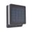 Lutec Moze Outdoor LED Solar Wall Light With PIR Sensor Black  1000lm