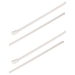 Essentials Non Fire Rated Easy Release Cable Ties Natural 30cm x 0.45cm 100 Pack