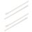 Essentials Non Fire Rated Easy Release Cable Ties Natural 30cm x 0.45cm 100 Pack