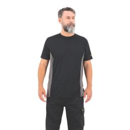 Site Leckman Short Sleeve T-Shirt Black Medium 43" Chest