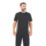 Site Leckman Short Sleeve T-Shirt Black Medium 43" Chest