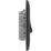 British General Nexus Metal 20A 16AX 3-Gang 2-Way Light Switch  Matt Black