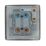 LAP  45A 1-Gang DP Cooker Switch Brushed Stainless Steel with LED