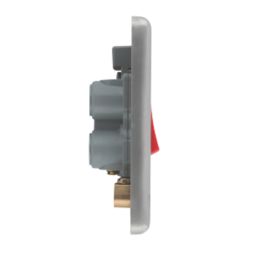 LAP  45A 1-Gang DP Cooker Switch Brushed Stainless Steel with LED