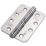 Eclipse  Polished Chrome Grade 11 Fire Rated Ball Bearing Hinges Radius Corners 102mm x 76mm 2 Pack
