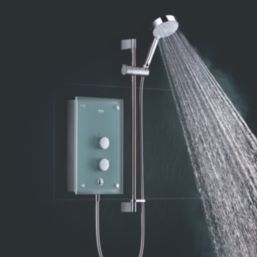 Mira Azora Frosted Glass 9.8kW  Electric Shower