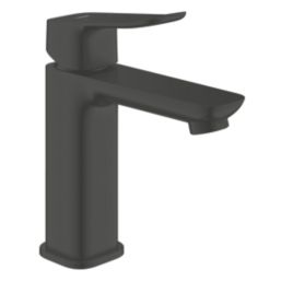 Grohe Dice Matt Black 204mm Standard Lever Mono Basin Mixer Tap  With Clicker Waste