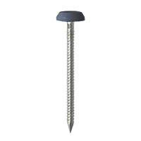 Timco Polymer-Headed Nails Anthracite Grey Head A4 Stainless Steel Shank 2.1 x 50mm 100 Pack