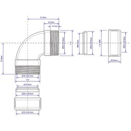 McAlpine 35A-CB Compression Bend 90° 35mm