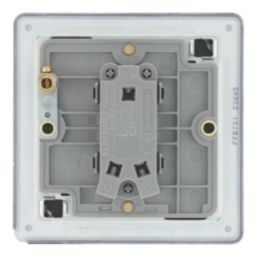 LAP  20A 16AX 1-Gang 2-Way Switch  Matt Black with Colour-Matched Inserts
