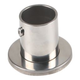 Essentials Rail End Sockets Polished Stainless Steel 25mm 2 Pack
