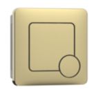 ETAL Porto Dual-Flush Square Plate Brushed Brass