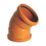 FloPlast Push-Fit 45° Double Socket Bend 110mm