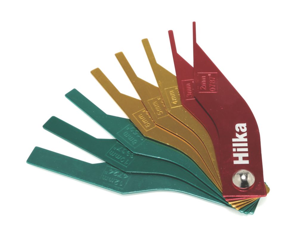 Hilka Pro-Craft Brake Pad Thickness Gauge Set 8 Pieces | Brake Tools