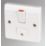 MK Logic Plus 13A Switched Fused Spur & Flex Outlet  White