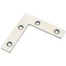 Essentials Angle Plates Zinc-Plated 76mm x 76mm x 16.5mm 10 Pack