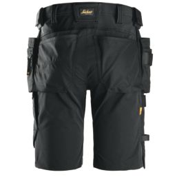 Snickers 6175 Stretch Work Shorts Black 31" W