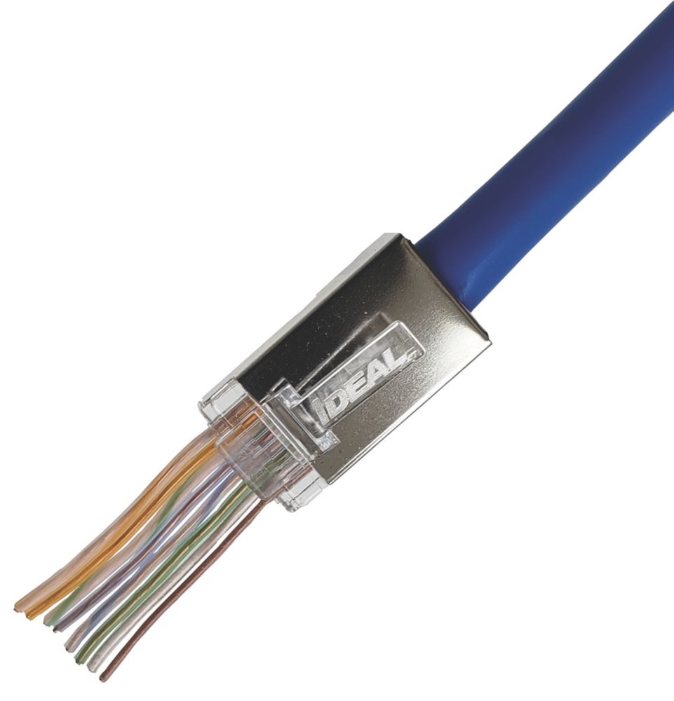 Philex RJ45 8P/8C Connectors 100 Pack - Screwfix