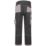 JCB Trade Plus Rip-Stop Work Trousers Black/Grey 32" W 32" L