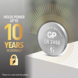 GP Batteries CR2450 3V Coin Cell Lithium Battery