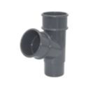FloPlast MiniFlo Round Downpipe Branch Anthracite Grey 50mm