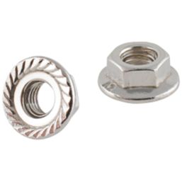 Easyfix A2 Stainless Steel Flange Head Nuts M5 100 Pack