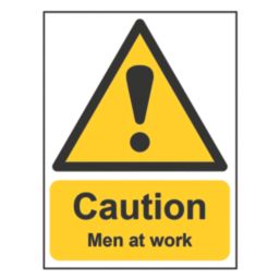 Essentials  "Caution Men At Work" Sign 500mm x 300mm