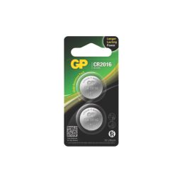 GP Batteries CR2016 3V Coin Cell Lithium Batteries 2 Pack