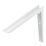 Essentials Hi Load Mitred  Shelf Brackets White 300mm x 300mm 10 Pack
