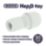Hep2O  Plastic Push-Fit Reducing Coupler 22mm x 15mm