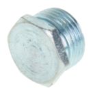 Deta Bright Zinc-Plated Hex Plugs 20mm 10 Pack