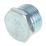 Deta Bright Zinc-Plated Hex Plugs 20mm 10 Pack