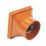 FloPlast Press-Fit Square Grid Hopper 110mm