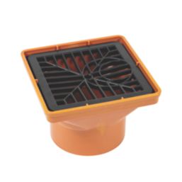 FloPlast Press-Fit Square Grid Hopper 110mm