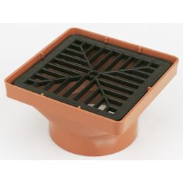 FloPlast Press-Fit Square Grid Hopper 110mm