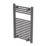 Flomasta 800mm x 500mm 1239BTU Anthracite Flat  Towel Radiator