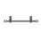 Flomasta 800mm x 500mm 1239BTU Anthracite Flat  Towel Radiator