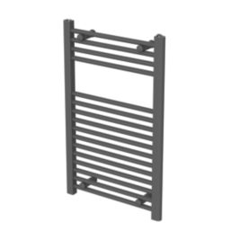 Flomasta 800mm x 500mm 1239BTU Anthracite Flat  Towel Radiator