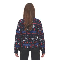 Site Screwfix Christmas Jumper Blue X Large 47.5" Chest