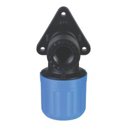 Flomasta  MDPE Wall-Plate Elbow 25mm x 1/2"