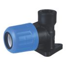 Flomasta  MDPE Wall-Plate Elbow 25mm x 1/2"