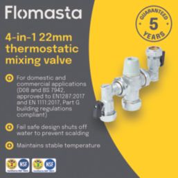 Flomasta  Thermostatic Mixing Valve 22mm