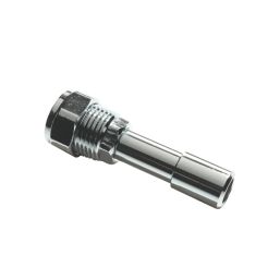 Flomasta 1/2" BSP Male Taper x 15mm Compression 73.5mm Chrome Radiator Telescopic Valve Extender