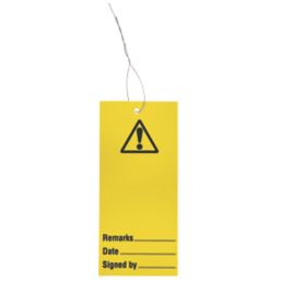 Essentials 'Warning' Safety Maintenance Tags 10 Pack