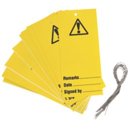 Essentials 'Warning' Safety Maintenance Tags 10 Pack