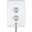 Mira Decor White/Chrome 8.5kW  Manual Electric Shower