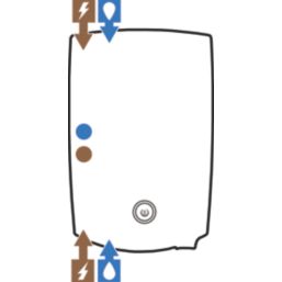 Mira Decor White/Chrome 8.5kW  Manual Electric Shower