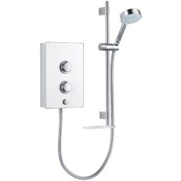 Mira Decor White/Chrome 8.5kW  Manual Electric Shower