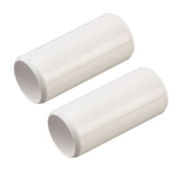 Deta TTE Conduit Couplers 20mm White 2 Pack
